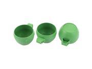 Hamster Parrot Bird Cage Hanging Water Food Feeder Cup Bowl 35mm x 50mm 3Pcs