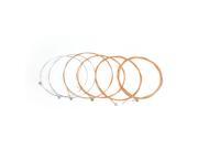 Unique Bargains 6 Pcs Light AS 12 Type Copper Alloy Wound Acoustic Guitar Strings