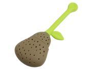 Home Office Silicone Pear Style Tea Filter Infuser Spoon for Tea Steeping