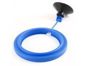 Blue Black Sucker Suction Cup Base Fish Feeder Ring for Fish Tank