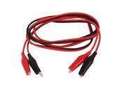 1.3M 4Ft 4 Alligator Clip Electrical Connector Clamp Insulated Test Lead Cable