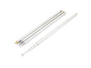 111cm Long FM Radio TV 7 Sections Foldable Telescopic Antenna Aerial 4 Pcs