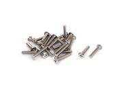 25 Pcs M6x30mm Phillips Socket Countersunk Screw Bolts Fasteners for Furniture