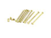 Brass Plated 5x80mm Binding Chicago Screw Post 8pcs for Leather Scrapbook