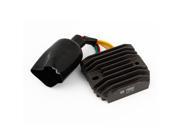 Unique Bargains Motorcycle Voltage Regulator Rectifier Black for Honda