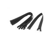Black Nylon Invisible Concealed Zipper 14 Long 5 Pcs