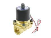 DC24V 2 Way 2 Wires 1 Thread Dia Air Gas Pneumatic Electric Solenoid Valve