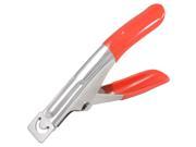 Unique Bargains Sharp Metal Blade Red Acrylic False Nail Clipper Edge Cutter Scissors