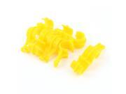 Unique Bargains 5pcs Chicken Drinker Feeder System Plastic S Hook Clamp for 22mm Dia Round Pipe