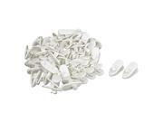 Headphone Earphone Earbud Wire Cable Clip Clamp White 50 Pcs