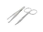 Metal Eyebrow Clips Scissors Cosmetic Tool Set for Ladies