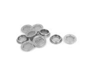 Unique Bargains 10pcs 35mm Bottom Dia Stainless Steel Round Mesh Air Vents Ventilation Louvers