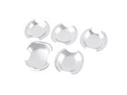 Unique Bargains 4 Pcs Auto Adhesive Chrome Plated ABS Door Handle Bowl Cover for Toyota RAV4