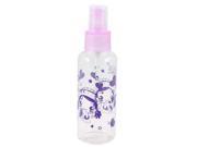 Unique Bargains Portable Purple Clear Star Printed Water Shampoo Plastic Spray Bottle 100ml