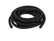 10mmx13mm Plastic Flexible Corrugated Wire Tubing Convoluted Tube 4.6M 15Ft