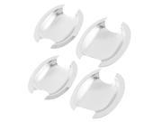 4 Pcs Silver Tone Chrome Plated Door Handle Bowl Cover Assembly for Jetta