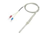 Unique Bargains 3.3FT 1M Long E Type 50x5mm 0 800 Degree Celsius Thermocouple Probe Sensors