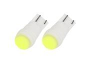 Unique Bargains 2 Pcs T10 White LED Bulb Instrument Turning Lamp Light W5W 168 280 Internal