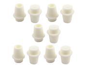 Unique Bargains 10 Pcs Chemical Silicone Stopper Tapered Lid for 21 25mm Mouth Conical Flask