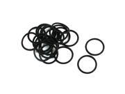 Unique Bargains 20 Pcs Black Rubber Oil Sealing O Rings Gaskets Washer 18 x 15 x 1.5mm