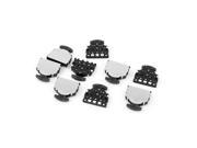 Unique Bargains 10 Pcs 3 Pin 5 Way Momentary Push Button SMD Mini Tactile Switch