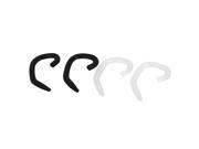 Unique Bargains 2 Pairs Black Clear Ear Hooks Loops Clips for Bluetooth Headset Earphone