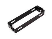 Unique Bargains Motorcycle Adjustable Angle Black License Plate Holder Bracket Supporter