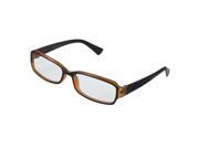 Women Carved Arms Plain Plano Glasses Spectacles Eyewear Black Brown