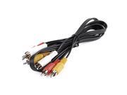 Unique Bargains 1meters Long 3RCA Male to Male Audio Video AV Adapter Cable Line