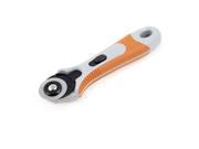 Flexible Safeguard Sewing Rotary Cutter CR 6 28mm Diameter Orange Silver Tone
