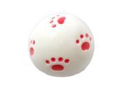 Unique Bargains Ball Toy White Vinyl Squeaker for Pet Cat and Dog