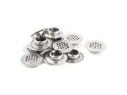 15 x Kitchen 30mm Dia Stainless Steel Round Mesh Hole Air Vent Louver