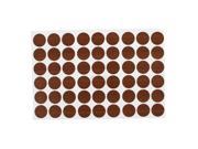 Self adhesive Screw Covers Caps Dustproof Stickers Ornament Brown 54 in 1