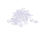 17mm x 6mm Furniture Table Chair Leg Protector Rubber Feet Pads 50pcs