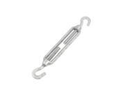 Unique Bargains Galvanized Steel Hook Turn Buckle 5.5 8.3 for Wire Rope Cable