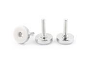 Unique Bargains M10 x 38mm Threaded Furniture Cabinet Screw On Leveling Glide Foot 3Pcs