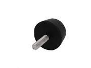 Unique Bargains Machine Furniture M8x30mm Male Threaded Rubber Base Leveling Feet Foot