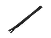 Unique Bargains 29cm Long Oval Pull Tab Invisible Style Clothing Trousers Zipper Black