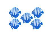 5 Pieces Vividly Floating Fish Aquarium Decoration Blue