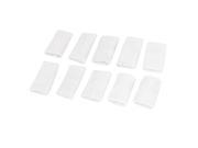 10 Pieces White Stretchy Fabric Blend Sports Protective Finger Protector