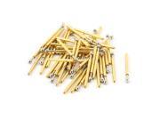 Unique Bargains 50 Pcs P75 E2 1.3mm Convex Tip 16.5mm Length Spring Testing Probes Pin