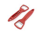 Party Club Bar Home Hotel Plastic Grip Beer Juice Red Wine Bottle Opener Red x 2