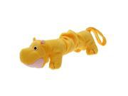 Unique Bargains River Horse Plush Squeaky Toy Dog Pet Toy Yellow