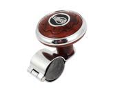 Unique Bargains Brown Steering Wheel Knob Spinner Handle Clamp 60mm Diameter for Car Vehicle