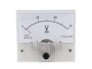 85C1 Class 2.5 Accuracy DC 0 30V Range Analog Voltmeter Volt Meter White