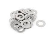 Unique Bargains 25Pcs M14 x 28mm x 2mm 304 Stainless Steel Flat Washer for Screw Bolt