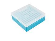 Clear Blue Square 100 Positions Laboratory 1.5ml Centrifuge Tube Stand Box