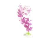 Unique Bargains 8.3 Fish Tank Plastic Fuchsia White Underwater Grass Decoration