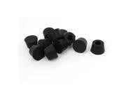 Unique Bargains 11pcs Nonslip Rubber Feet Protector 9mm x 15mm Black for Lathe Machine Furniture