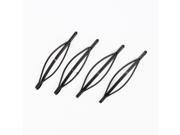 Unique Bargains 4 x Hairdressing Hair Barrette Bobby Pin Clip 2.8 Long Black for Lady